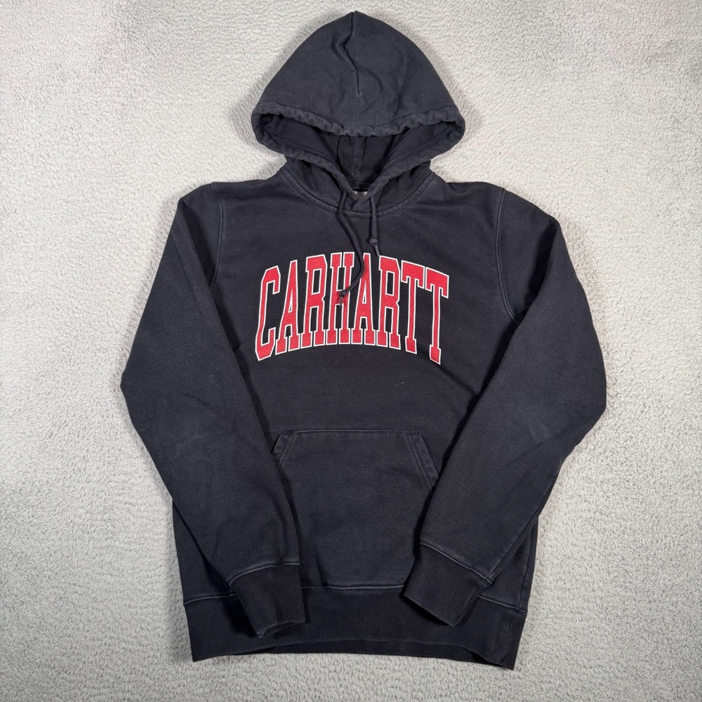 Carhartt Hoodie Adult Small Blue Work In Progress Sweatshirt Division Pullover